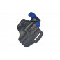 R1 Leather Revolver Holster for Weihrauch HW88 Black VlaMiTex