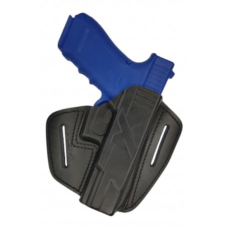U9 Funda de para pistola Glock 20 21 25 38 de piel negro VlaMiTex