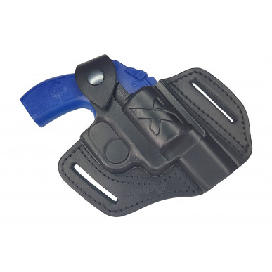 R1 Leather Revolver Holster for Smith & Wesson 640 Black VlaMiTex