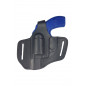 R1 Leather Revolver Holster for Smith & Wesson 640 Black VlaMiTex