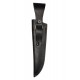 M19-3 Leather Knife Sheath, fits up to 40 x 170 mm blade knives, black, VlaMiTex