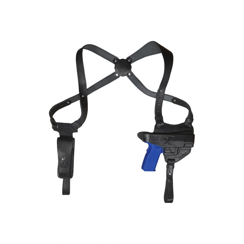 S17 Coldre de Ombro de Couro para Springfield XD Preto VlaMiTex S17 Coldre de Ombro de Couro para Springfield XD Preto VlaMiTex
