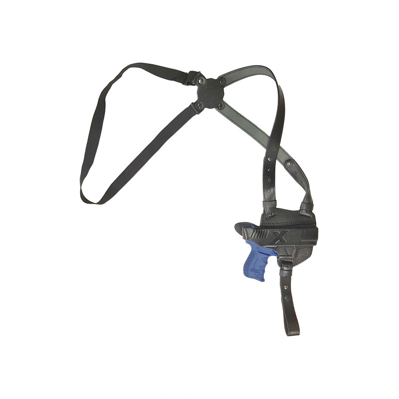 S6 Coldre de Ombro de Couro para Walther P22Q preto VlaMiTex S6 Coldre de Ombro de Couro para Walther P22Q preto VlaMiTex