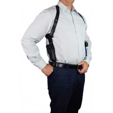 Meta Title: Leather Shoulder Holster for Canik TP9 – Concealed & Comfortable