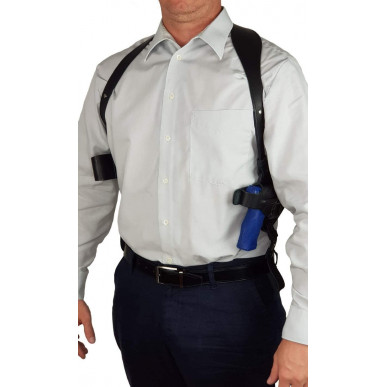 Meta Title: Leather Shoulder Holster for Canik TP9 – Concealed & Comfortable