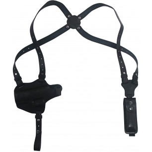 Schulterholster Glock 19 für Linkshänder | Leder Schulterholster