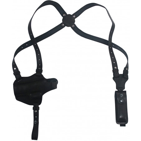 Schulterholster Glock 19 für Linkshänder | Leder Schulterholster