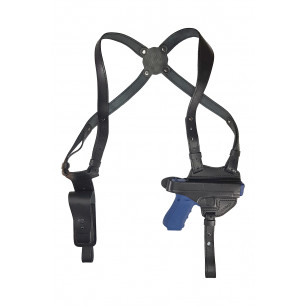 Nahkainen olkaholkki Glock 17, 22, 31 – huomaamaton kantoratkaisu