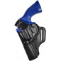 R4Li Holster en cuir pour revolver Smith & Wesson 44 canon 4 pouces pour gauchers VlaMiTex – vue de face R4Li Holster en cuir pour revolver Smith & Wesson 44 canon 4 pouces pour gauchers VlaMiTex – vue de face