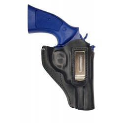 IWB 13 Holster en cuir pour Revolver Smith and Wesson 686 Noir VlaMiTex