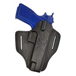 U23 Leather Holster for FN Browning HP High Power black VlaMiTex