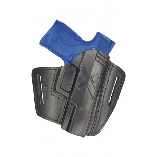 Schnellziehholster für SW M&P 9 Compact IPSC – OWB Lederholster