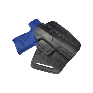 Schnellziehholster für SW M&P 9 Compact IPSC – OWB Lederholster