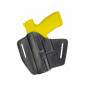 U5 Leder Schnellziehholster für CZ P-07  schwarz VlaMiTex
