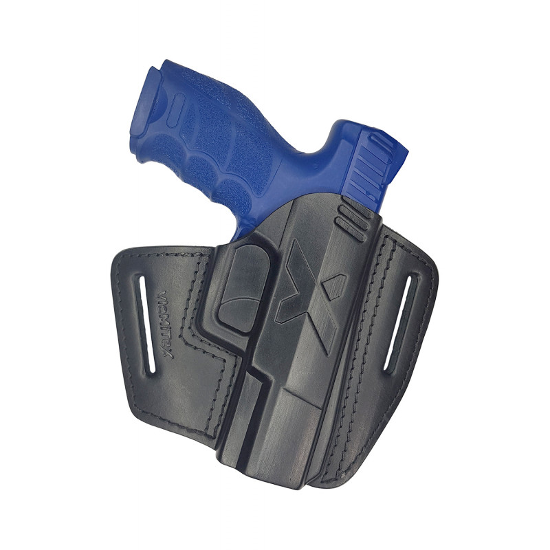 U5 चमड़े की त्वरित खींचने वाली कवर Heckler & Koch VP40 काले VlaMiTex