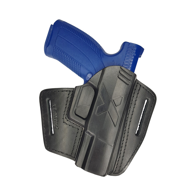 U5 Fondina in Pelle Estrazione Rapida per Caracal EF Nero VlaMiTex