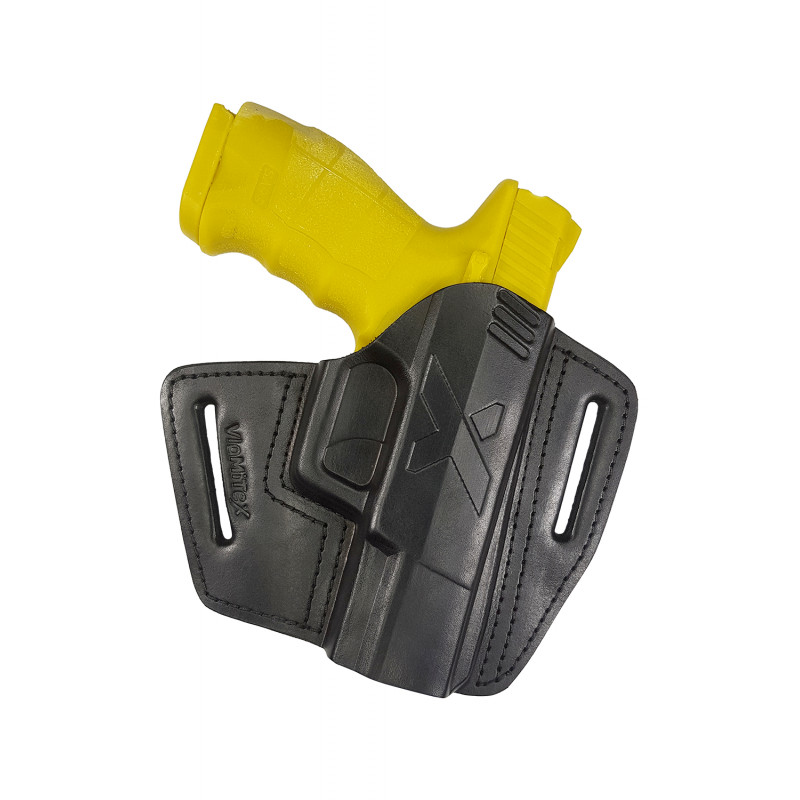 U5 Fondina in Pelle a Estrazione Rapida per ICS Sarsilmaz SAR 9 nera VlaMiTex