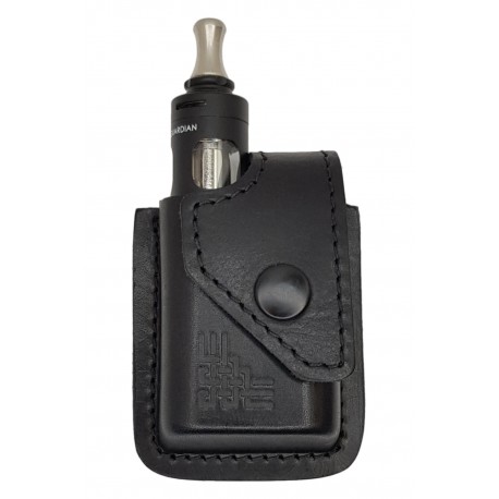 i1 Чехол кожаный для Vaporesso Target Mini черный, VlaMiTex