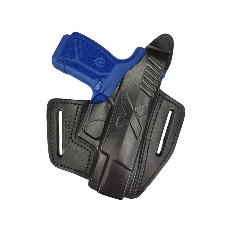 B6 Leather Holster for Ruger MAX 9 Black VlaMiTex