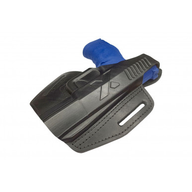 B5 kožené pouzdro pro Walther PPQ, pistolové pouzdro, černé – VlaMiTex