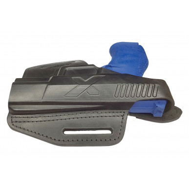 Holster en cuir pour Walther PPQ OWB – Droitier avec bouton-pression
