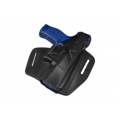 Walther PDP 4インチOWB 用レザーホルスター – 右利き 用プッシュボタン付き