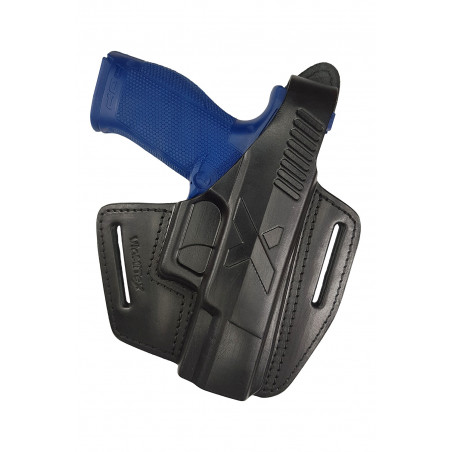 Leder Holster für Walther PDP 4 Zoll OWB – Rechtshänder mit Druckknopf