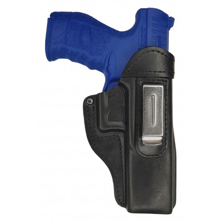 IWB 7 Leather Holster for Walther Q5 Match 5 inch barrel black VlaMiTex