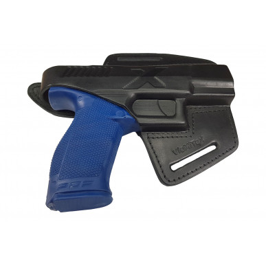 Walther PDP 4インチOWB 用レザーホルスター – 右利き 用プッシュボタン付き