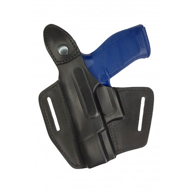 Walther PDP 4インチOWB 用レザーホルスター – 右利き 用プッシュボタン付き