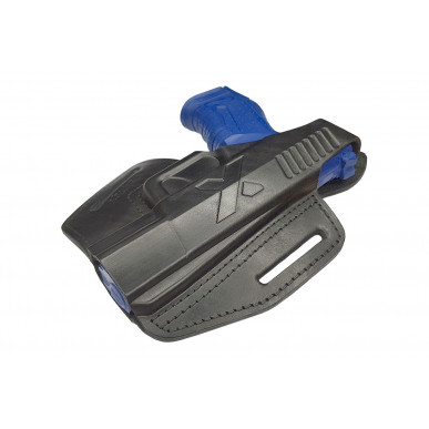 Leder Holster B5 für Walther P99 OWB – Rechtshänder mit Druckknopf