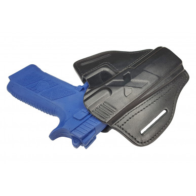 Nopea vetokotelo CZ P-09 vasenkätisille – OWB nahkakotelo