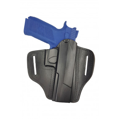 Nopea vetokotelo CZ P-09 vasenkätisille – OWB nahkakotelo