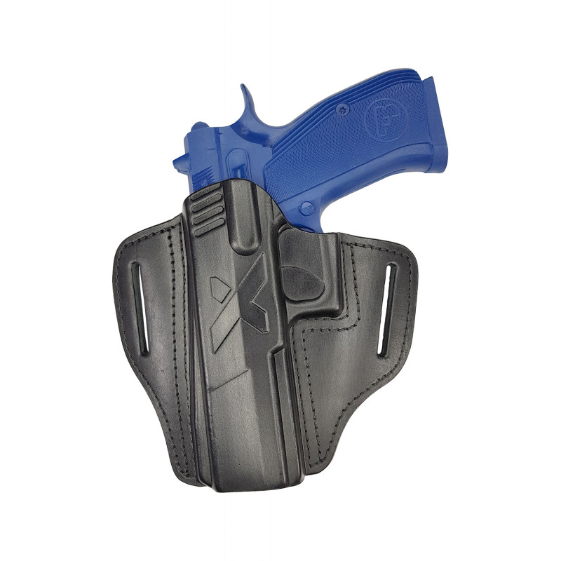 U25Li nahkainen pikasukkahousu CZ 97B:lle vasenkätisille mustaVlaMiTex