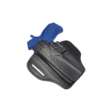 Nopeasti vedettävä kotelo CZ 97B vasenkätisille – OWB-nahkakotelo