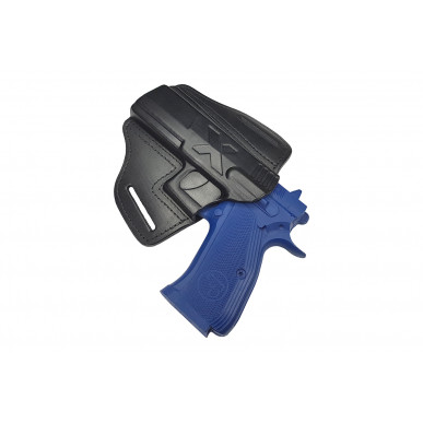 Nopeasti vedettävä kotelo CZ 97B vasenkätisille – OWB-nahkakotelo