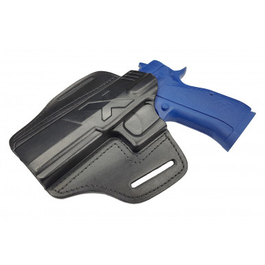 Nopeasti vedettävä kotelo CZ 97B vasenkätisille – OWB-nahkakotelo