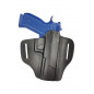 U25Li Leather Quick Draw Holster for CZ 75 Phantom Left-Handed Black VlaMiTex