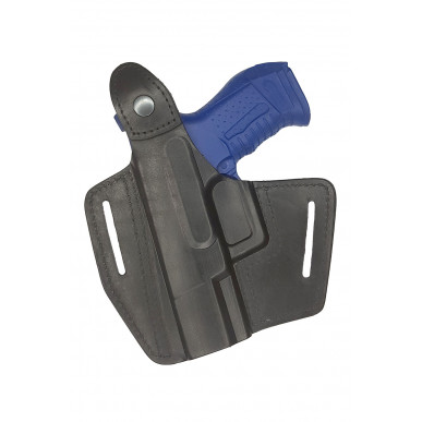 Leder Holster B5 für Walther P99 OWB – Rechtshänder mit Druckknopf