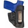 IWB 5 Fondina in Pelle per Smith & Wesson Shield Nero VlaMiTex