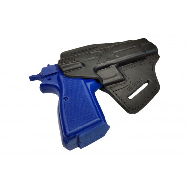 Rychloupínací pouzdro pro FN Browning HP High Power – kožené OWB pouzdro