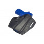 Funda de cuero U16 para Sig Sauer P320 X Carry, funda de extracción rápida negra VlaMiTex