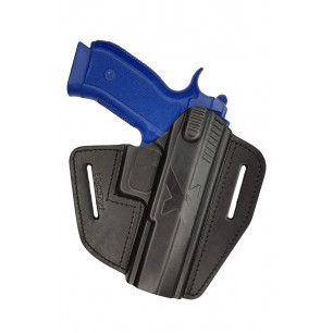 U15 真皮槍套 適用 CZ 97B 黑色 VlaMiTex – 正面