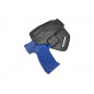 U9 Funda de Cuero para Smith & Wesson MP9 Funda de Desenfunde Rápido Negra VlaMiTex