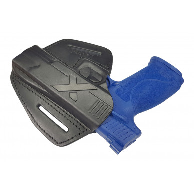 U9 Leather Holster for Smith & Wesson MP9 Quick Draw Holster Black VlaMiTex