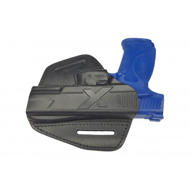 U9 Leather Holster for Smith & Wesson MP40 Quick Draw Holster Black VlaMiTex