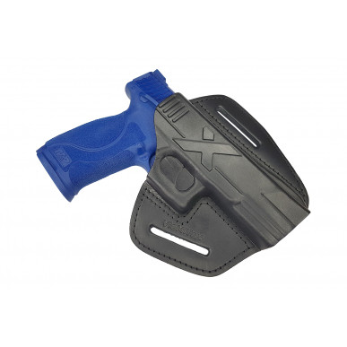 U9 Leather Holster for Smith & Wesson MP40 Quick Draw Holster Black VlaMiTex