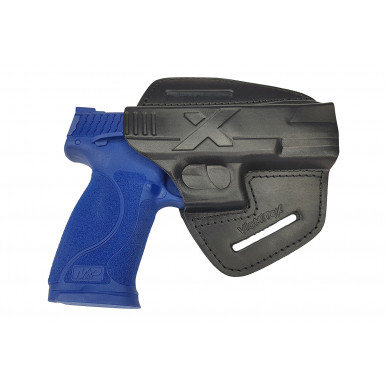 U9 Leather Holster for Smith & Wesson MP40 Quick Draw Holster Black VlaMiTex