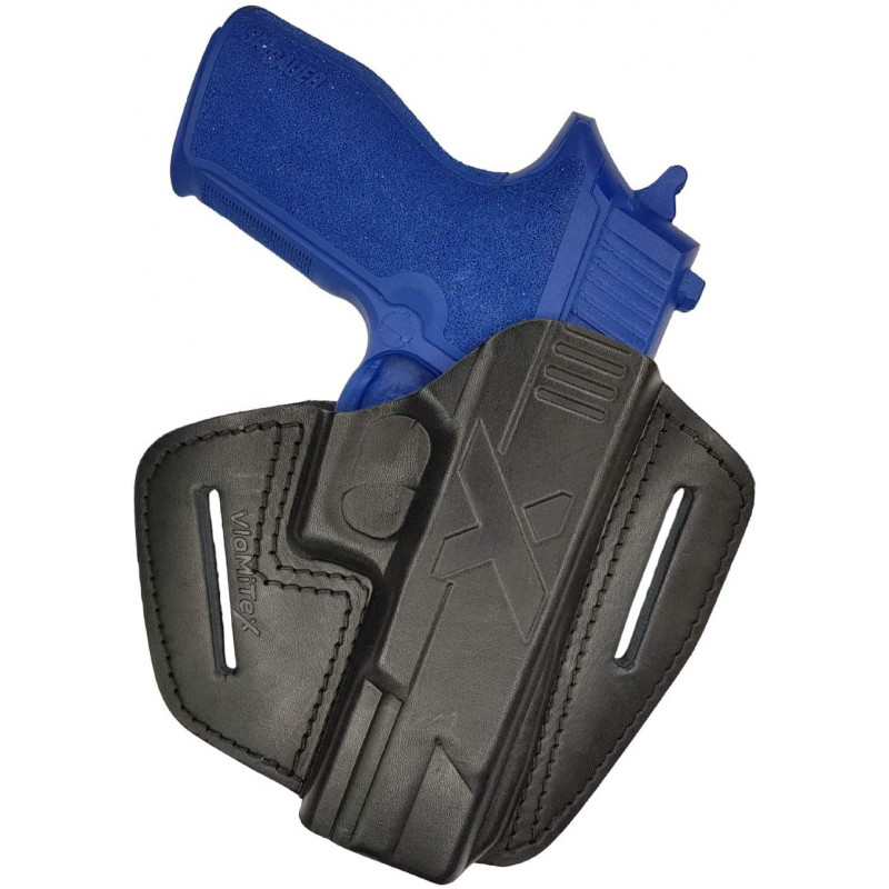 U9 Nahkakotelo Sig Sauer P227:lle pikavetokotelo musta VlaMiTex