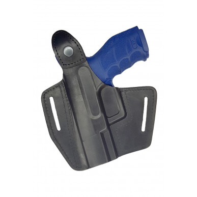 Leder Holster für Heckler & Koch VP40 OWB – Rechtshänder mit Druckknopf
